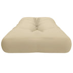 Cuscino per Pallet Beige 120x40x12 cm in Tessuto