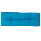 Cuscino per Pallet Blu Chiaro 120x40x12 cm in Tessuto