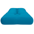 Cuscino per Pallet Blu Chiaro 120x40x12 cm in Tessuto