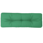 Cuscino per Pallet Verde 120x40x12 cm in Tessuto