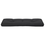 Cuscino per Pallet Nero 120x40x12 cm in Tessuto