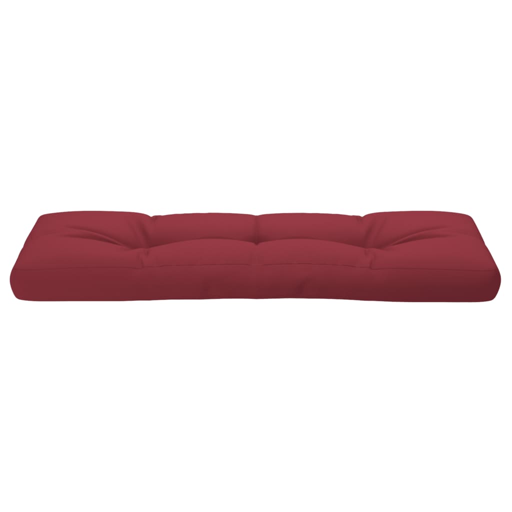 Cuscino per Pallet Rosso Vino 120x40x12 cm in Tessuto