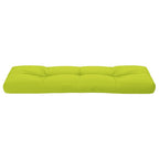 Cuscino per Pallet Verde Brillante 120x40x12 cm in Tessuto