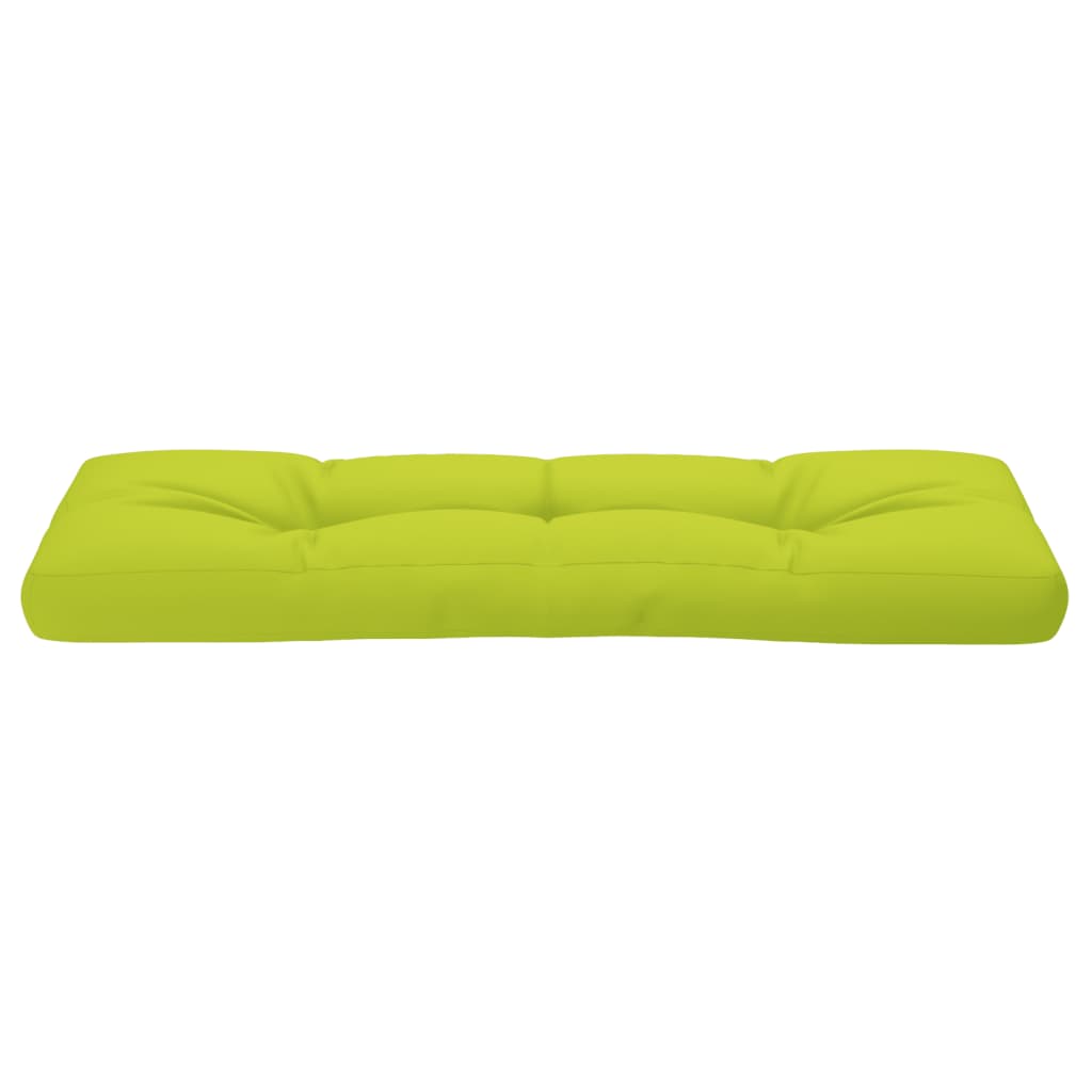 Cuscino per Pallet Verde Brillante 120x40x12 cm in Tessuto