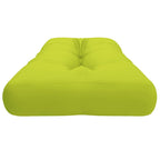 Cuscino per Pallet Verde Brillante 120x40x12 cm in Tessuto
