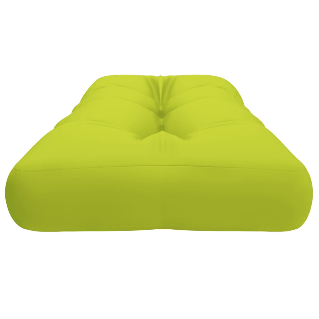 Cuscino per Pallet Verde Brillante 120x40x12 cm in Tessuto