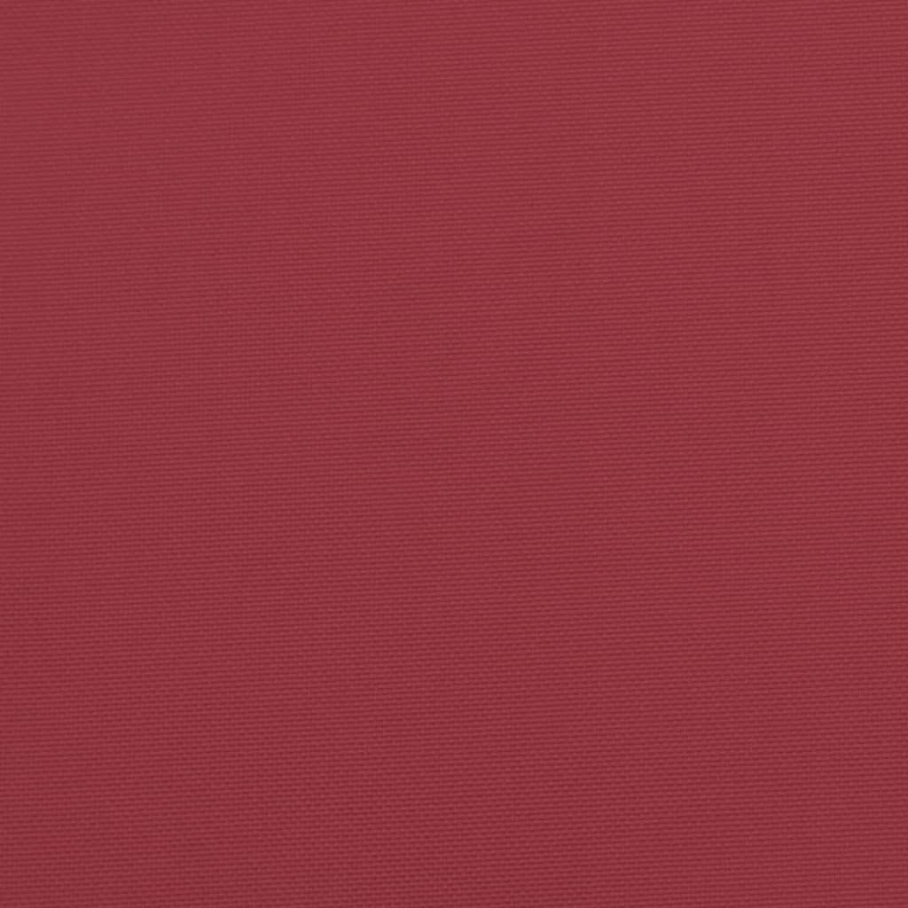 Cuscini per Pallet 2 pz Rosso Vino in Tessuto