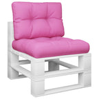 Cuscini per Pallet 2 pz Rosa in Tessuto