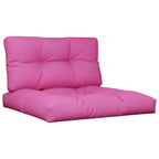 Cuscini per Pallet 2 pz Rosa in Tessuto