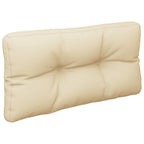 Cuscini per Pallet 2 pz Beige in Tessuto