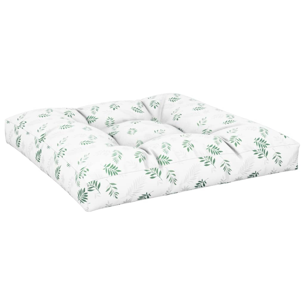 Cuscini per Pallet 2 pz Motivo a Foglie Tessuto