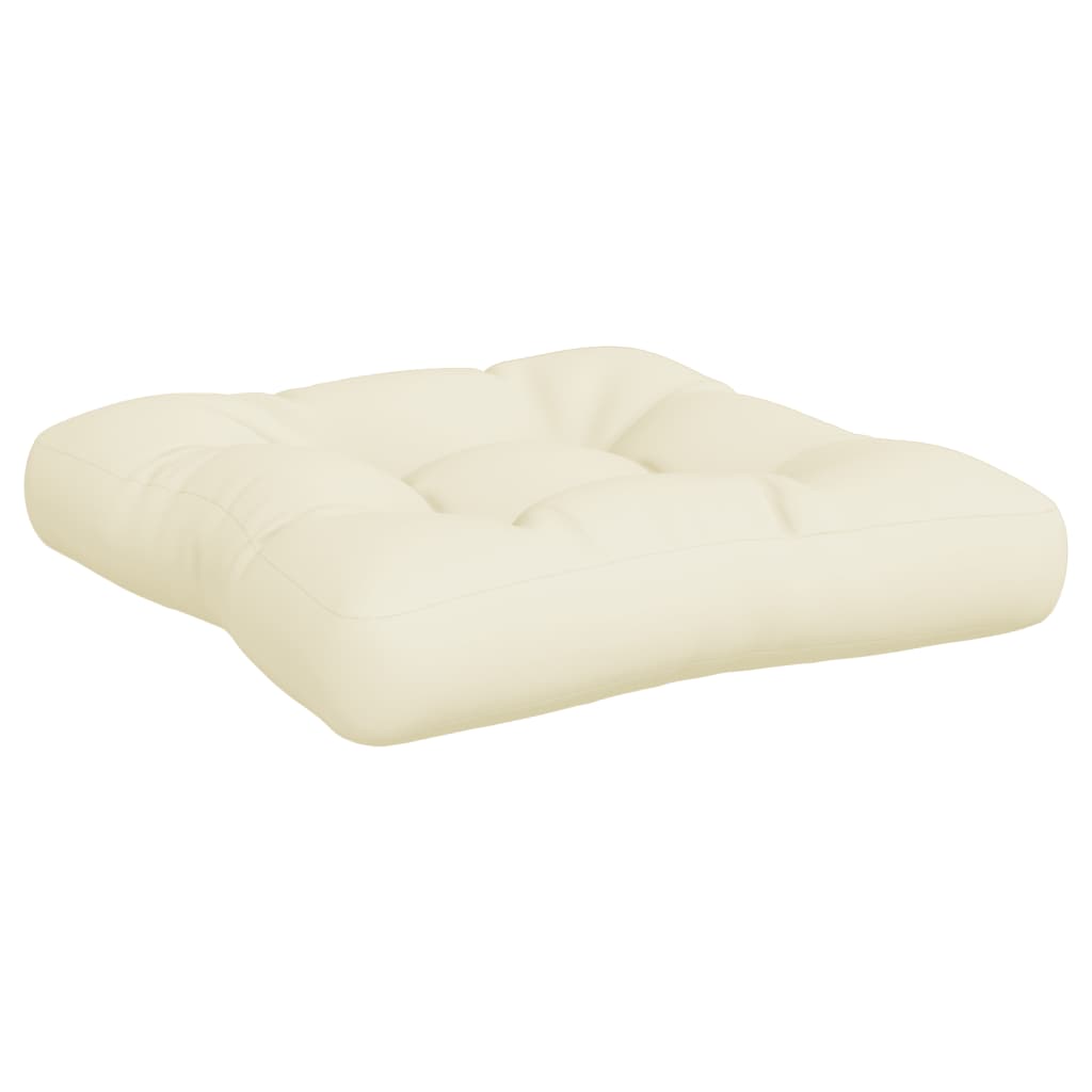 Cuscini per Pallet 2 pz Crema in Tessuto