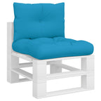 Cuscini per Pallet 2 pz Blu in Tessuto