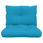 Cuscini per Pallet 2 pz Blu in Tessuto