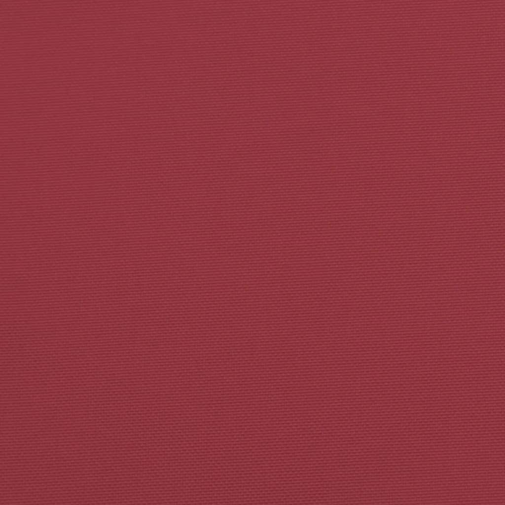 Cuscini per Pallet 2 pz Rosso Vino in Tessuto