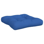 Cuscini per Pallet 2 pz Blu Reale in Tessuto
