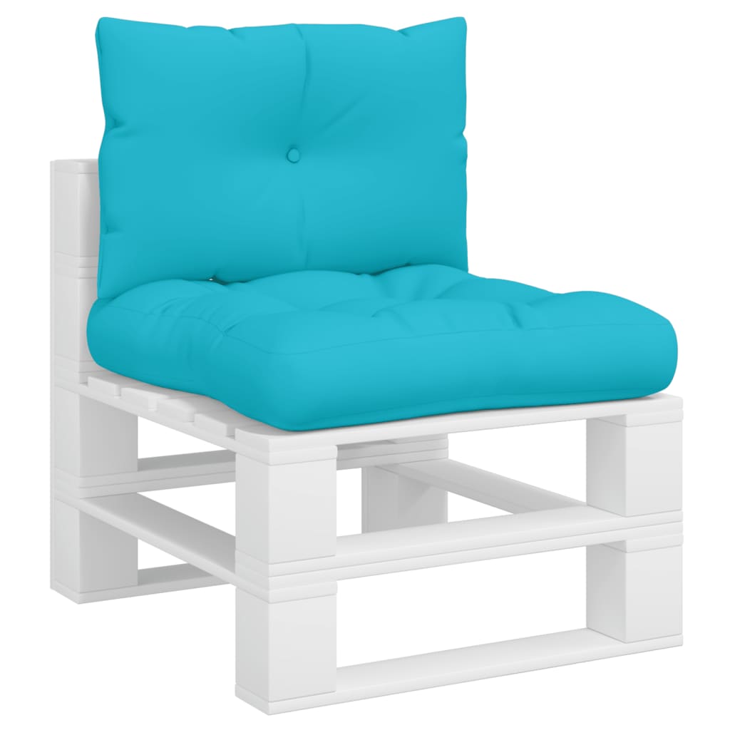 Cuscini per Pallet 2 pz Turchese in Tessuto Oxford