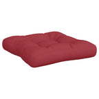 Cuscini per Pallet 3 pz Rosso Vino in Tessuto