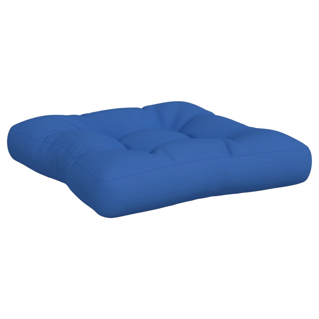 Cuscini per Pallet 3 pz Blu Reale in Tessuto