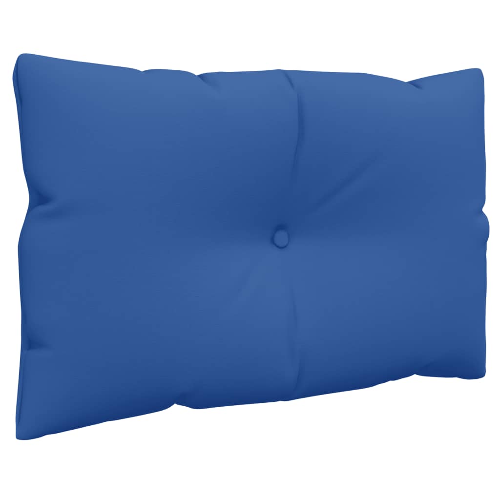 Cuscini per Pallet 3 pz Blu Reale in Tessuto