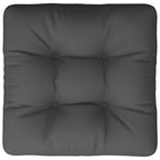 Cuscino per Pallet Antracite 60x61,5x10 cm in Tessuto