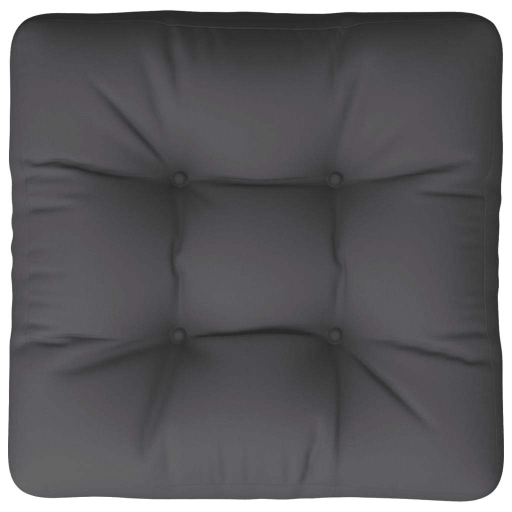 Cuscino per Pallet Antracite 60x61,5x10 cm in Tessuto