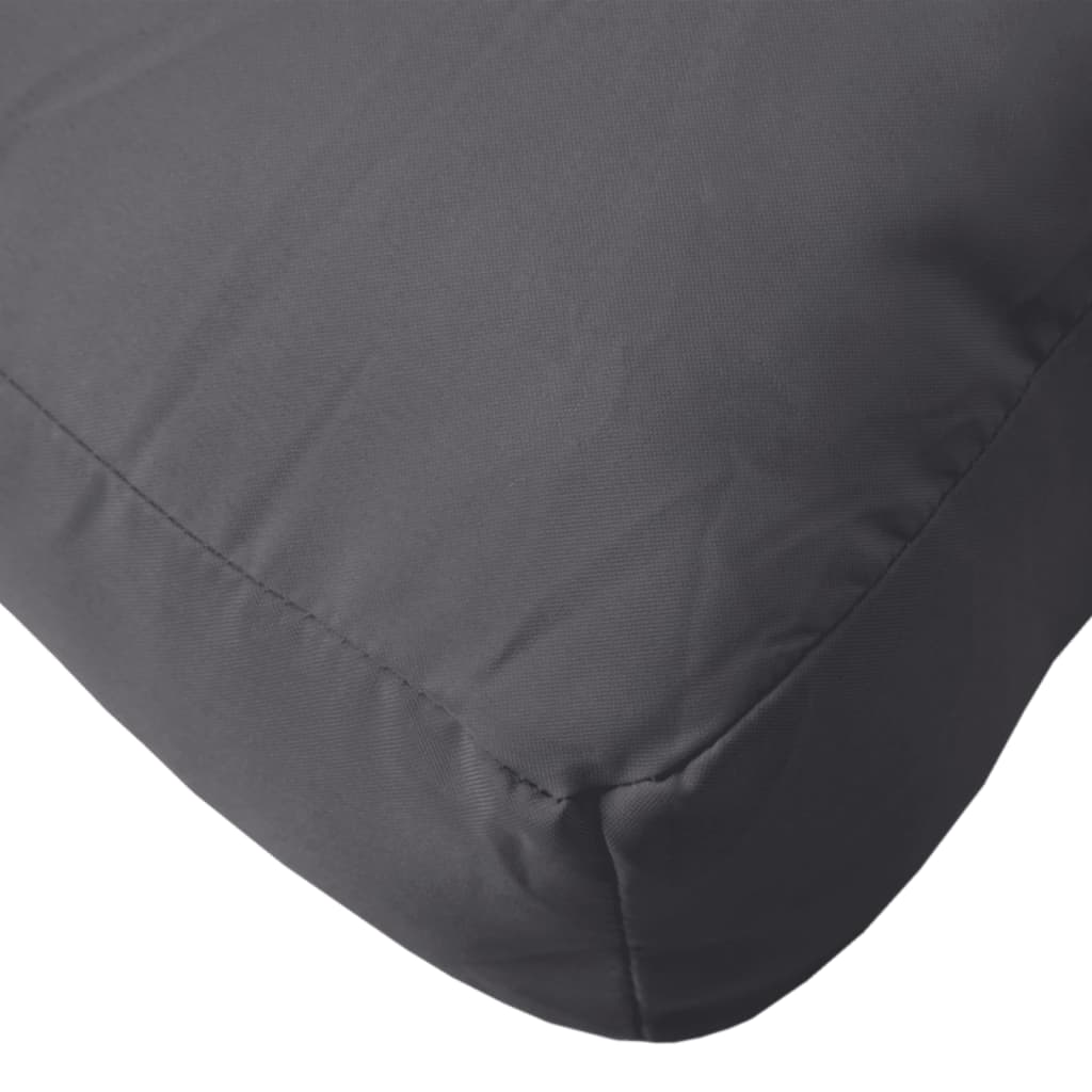 Cuscino per Pallet Antracite 60x61,5x10 cm in Tessuto