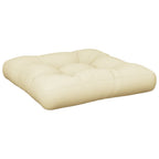 Cuscino per Pallet Crema 60x61,5x10 cm in Tessuto