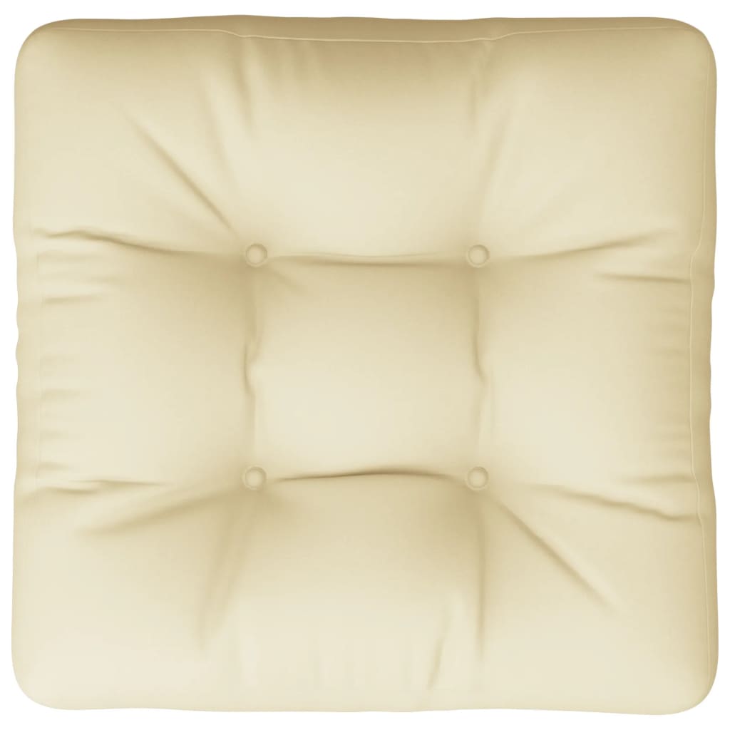 Cuscino per Pallet Crema 60x61,5x10 cm in Tessuto