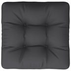 Cuscino per Pallet Nero 60x61,5x10 cm in Tessuto