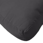 Cuscino per Pallet Nero 60x61,5x10 cm in Tessuto
