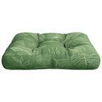 Cuscino per Pallet Motivo a Foglie 60x61,5x10 cm Tessuto Oxford
