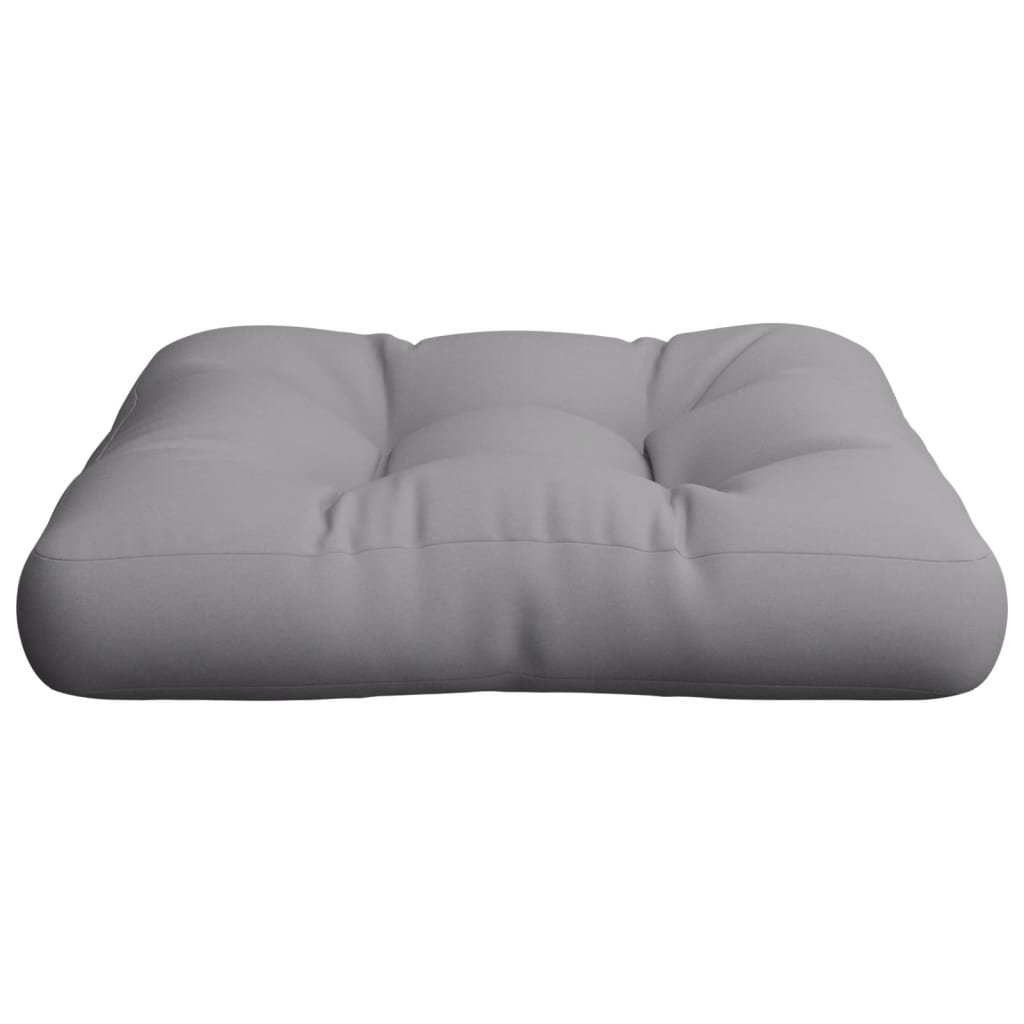 Cuscino per Pallet Grigio 58x58x10 cm in Tessuto