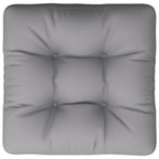 Cuscino per Pallet Grigio 58x58x10 cm in Tessuto