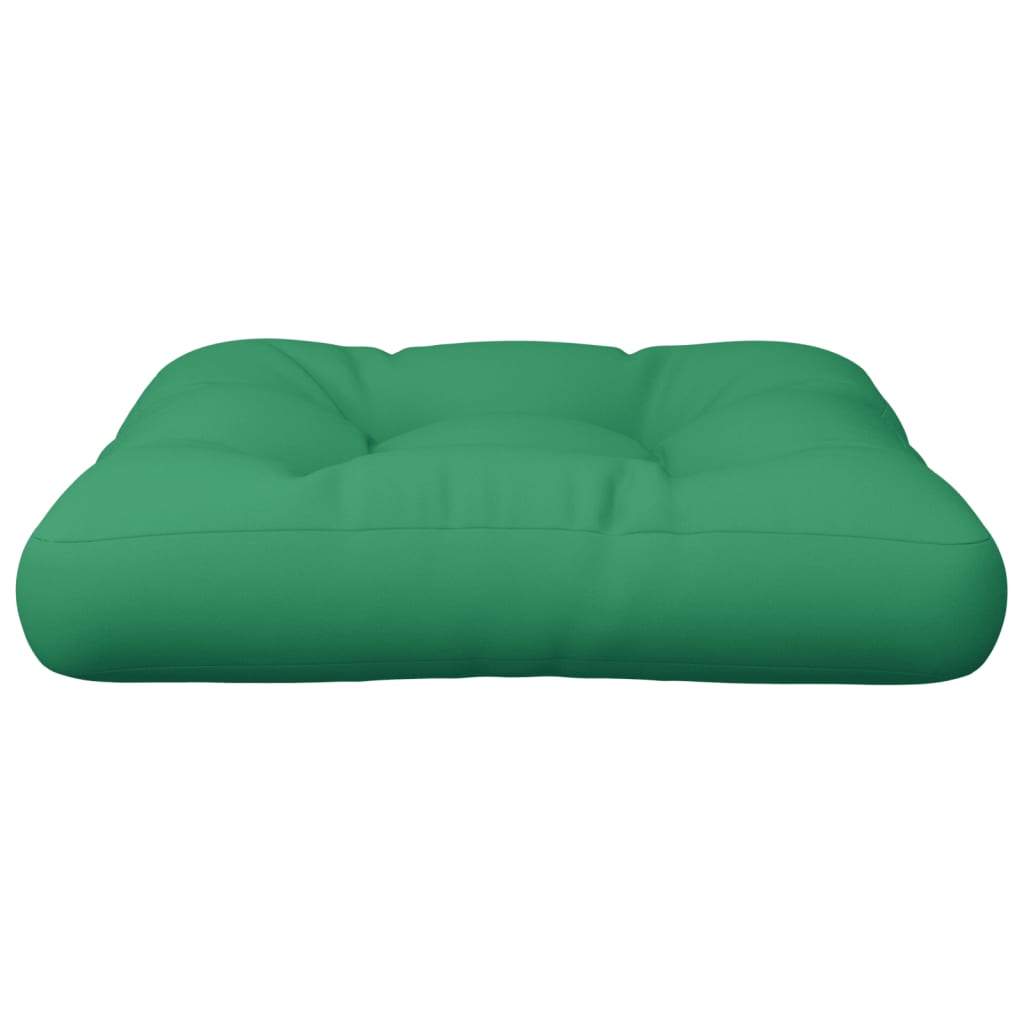 Cuscino per Pallet Verde 58x58x10 cm in Tessuto