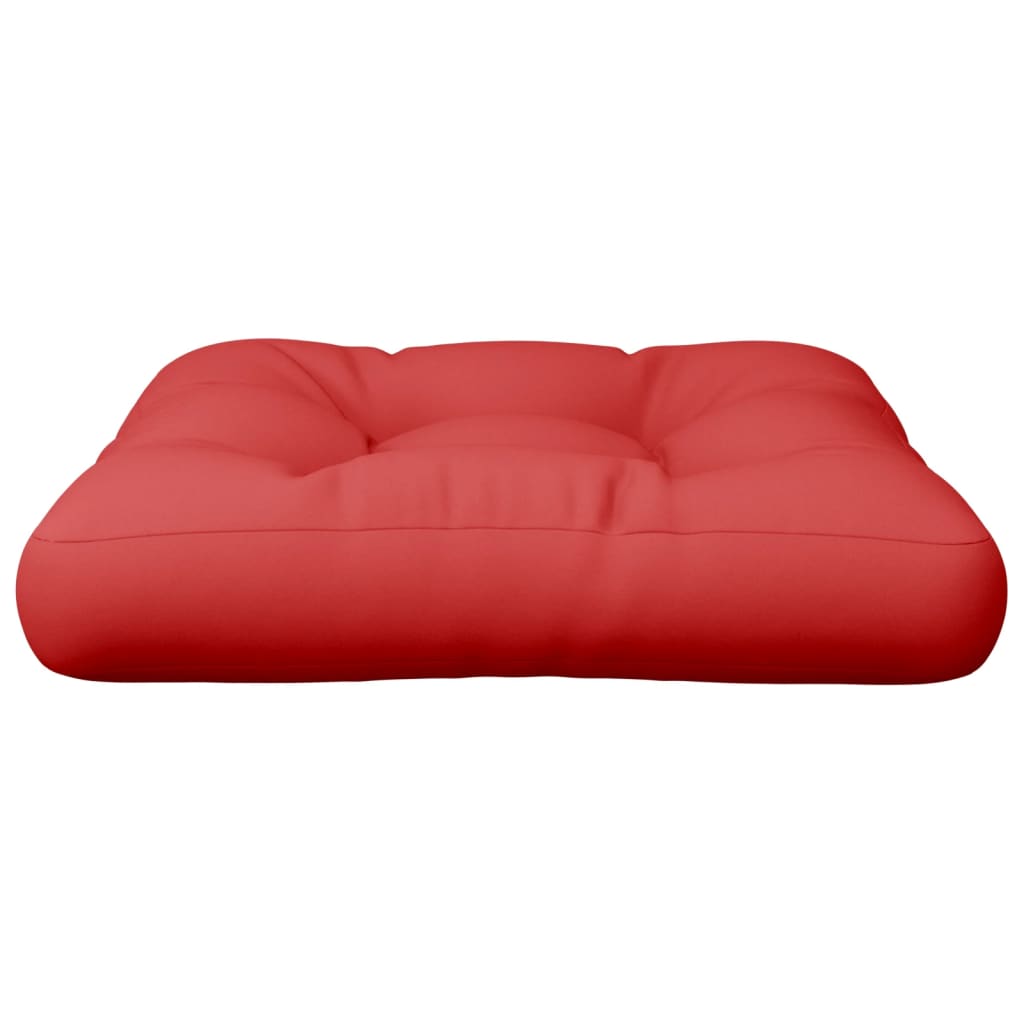 Cuscino per Pallet Rosso 58x58x10 cm in Tessuto