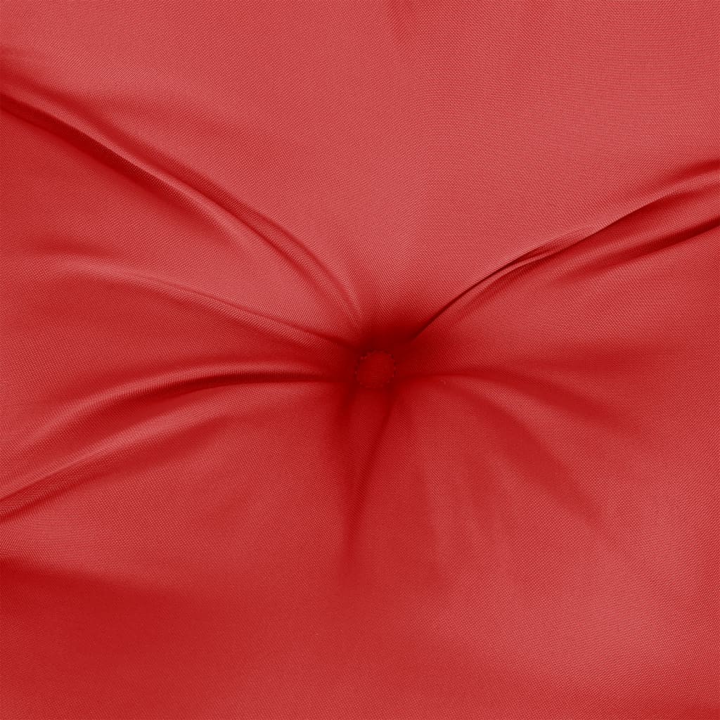 Cuscino per Pallet Rosso 58x58x10 cm in Tessuto