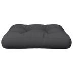 Cuscino per Pallet Nero 58x58x10 cm in Tessuto