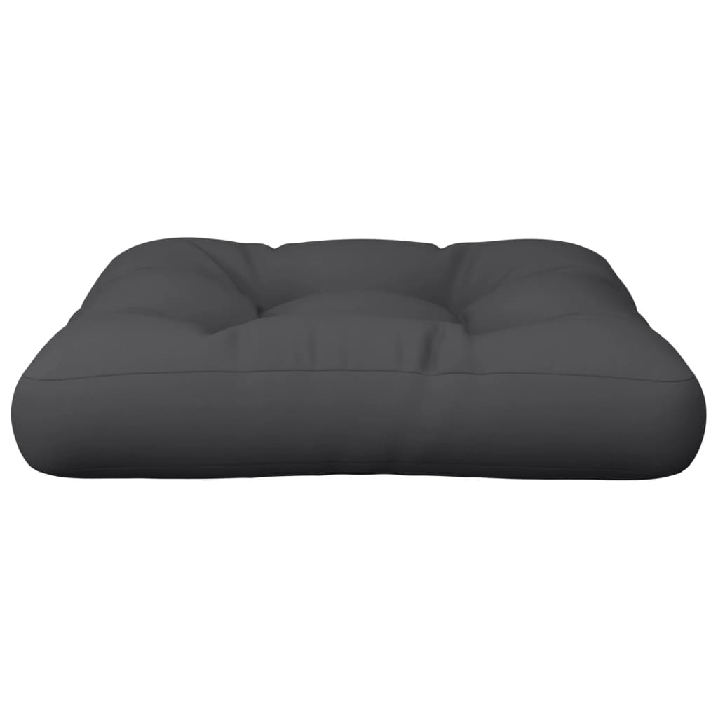 Cuscino per Pallet Nero 58x58x10 cm in Tessuto