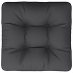 Cuscino per Pallet Nero 58x58x10 cm in Tessuto