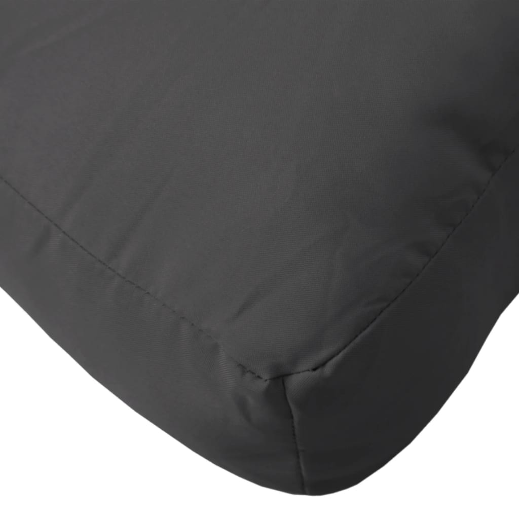 Cuscino per Pallet Nero 58x58x10 cm in Tessuto