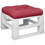 Cuscino per Pallet Rosso Vino 58x58x10 cm in Tessuto
