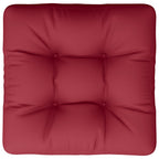Cuscino per Pallet Rosso Vino 58x58x10 cm in Tessuto