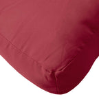 Cuscino per Pallet Rosso Vino 58x58x10 cm in Tessuto