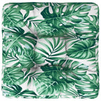Cuscino per Pallet Motivo a Foglie 58x58x10 cm Tessuto