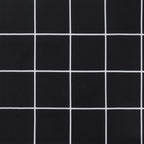 Cuscino Pallet Motivo a Quadri Nero 58x58x10 cm Tessuto Oxford