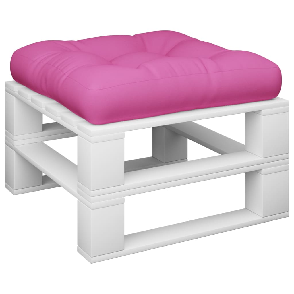 Cuscino per Pallet Rosa 58x58x10 cm in Tessuto Oxford
