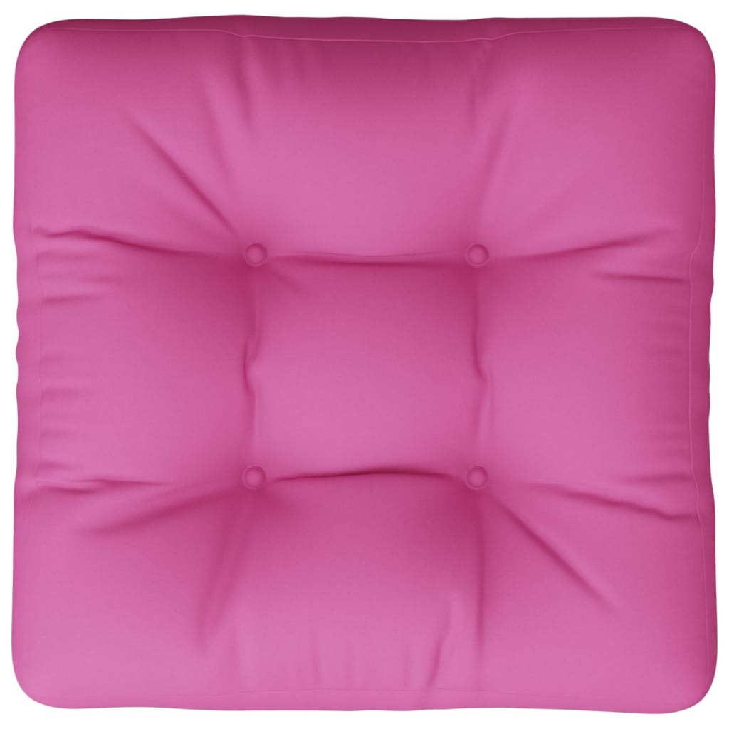 Cuscino per Pallet Rosa 58x58x10 cm in Tessuto Oxford