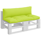 Cuscini per Divani in Pallet 2 pz Verde Intenso in Tessuto