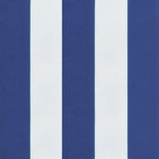 Cuscini per Pallet 2 pz Strisce Blu e Bianche Tessuto Oxford